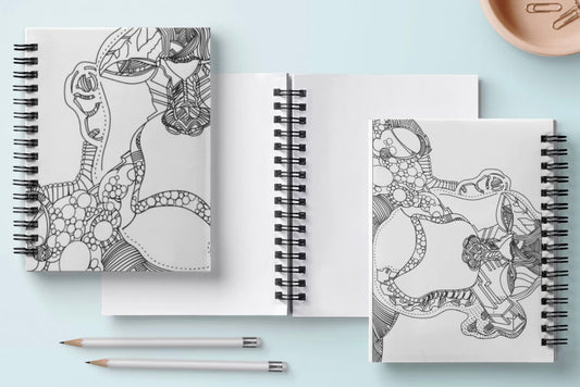 Hard Cover Doodle Notebook - MONKEY MIND